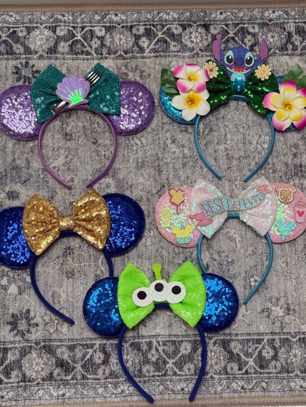 Disney Sequin Character Ear Headband Set -